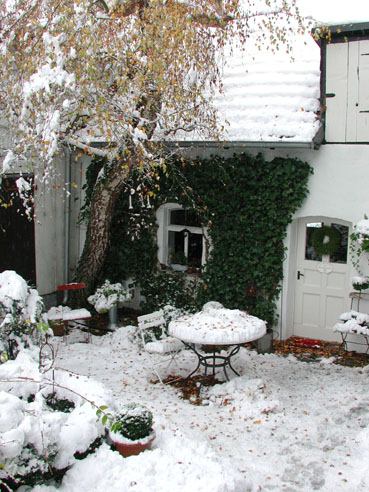 Innenhof im Winter